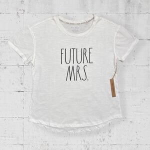 Rae Dunn Future Mrs White T Shirt Size Medium Bride Bachelorette Engagement